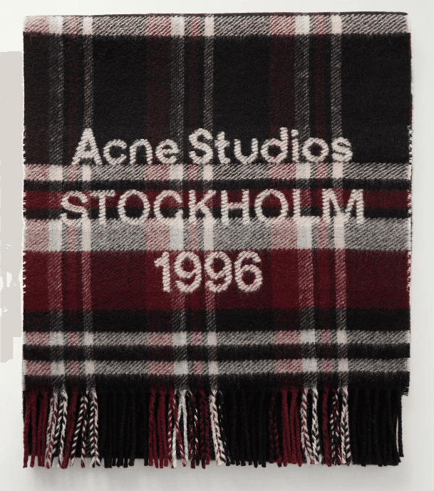 Acne Studios Fringed Wool-Blend Scarf