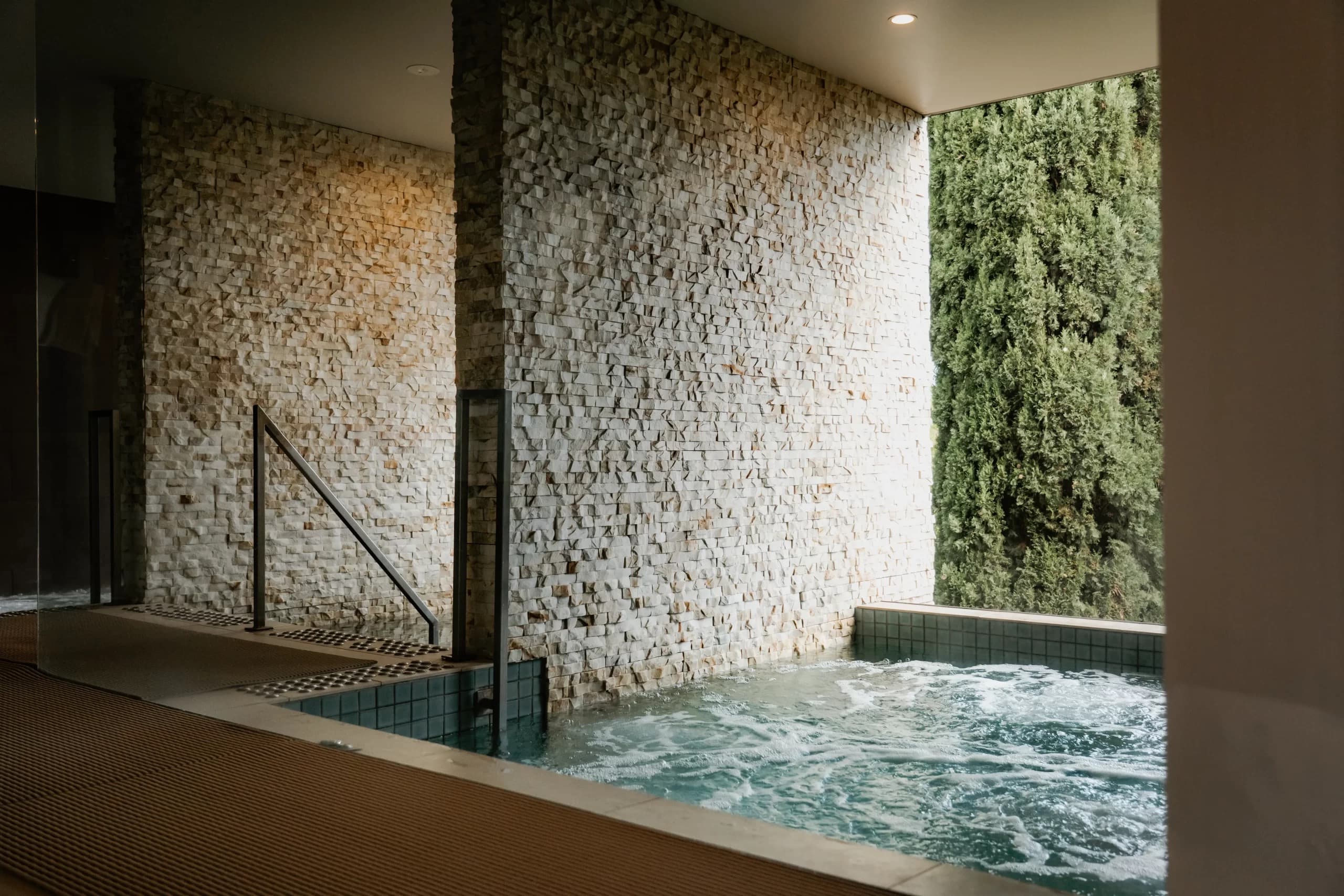 The Mineral Spa outdoor deck, Hepburn Springs