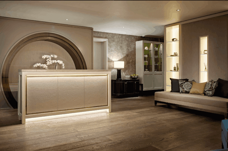 Chuan Spa at The Langham, Sydney. The fibre-optic starlit indoor pool