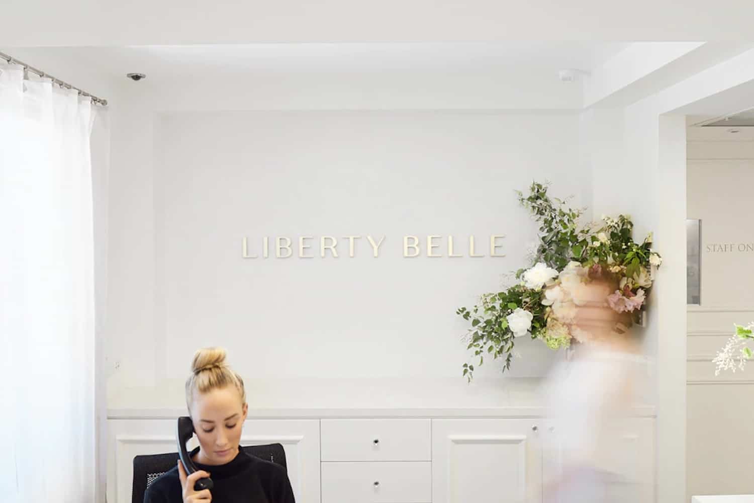 Luxurious aesthetics treatment room at Liberty Belle skin clinic in Toorak, Melbourne, featuring professional dermasweep equipment and warm ambient lighting.