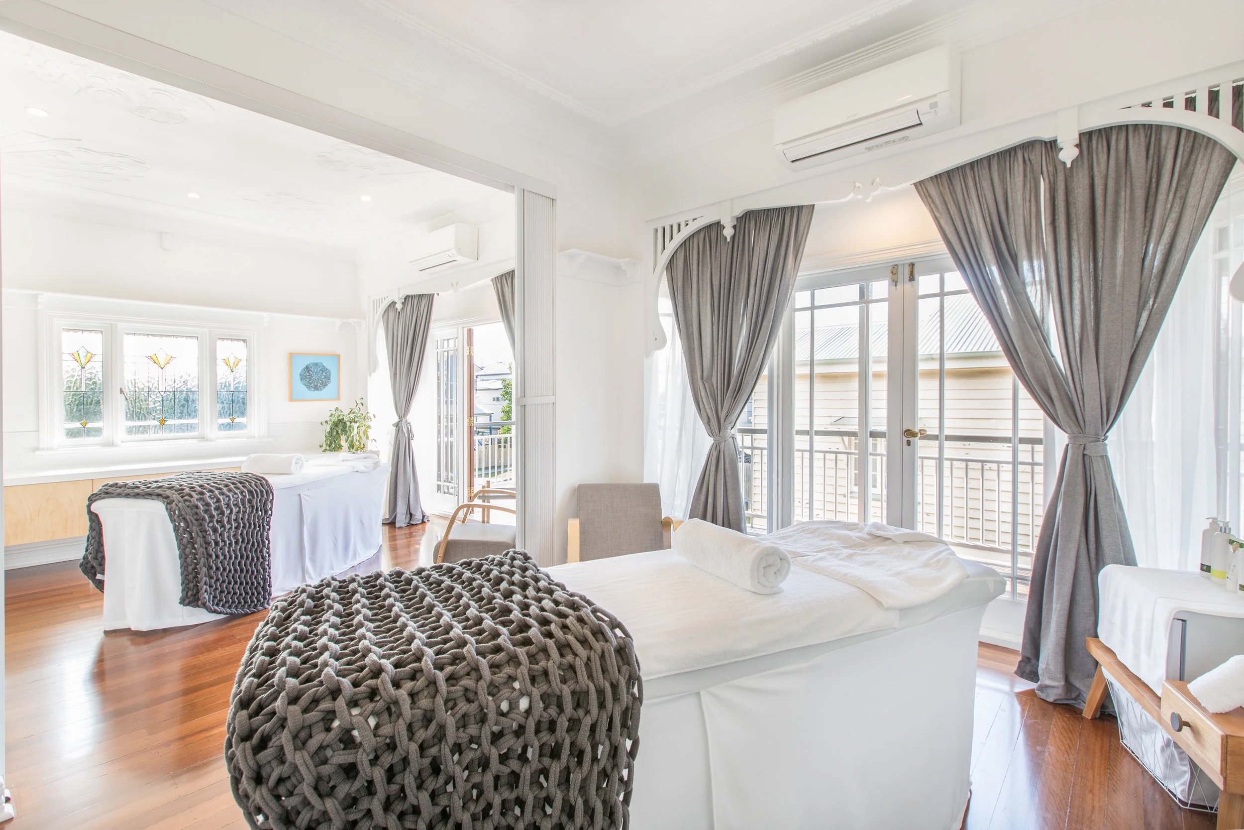 Petrichor Day Spa, Hawthorne, Scandinavian interiors inside a heritage Queenslander