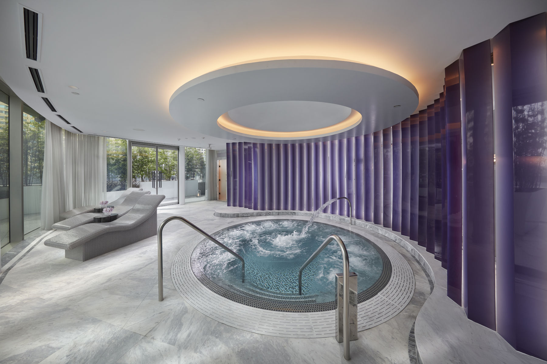 Crown Spa, Barangaroo, marble interiors and Vitality Pool