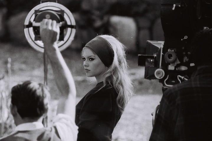  We love Brigitte Bardot photographed behind the scenes of her film 'Il Disprezzo' 