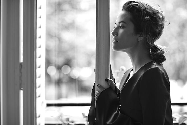 Kym Ellery in her Parisian apartment before Paris Fashion Week. Photo by Jake Terrey.