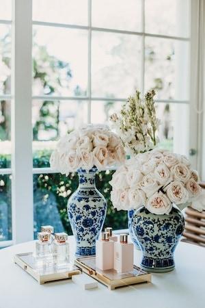 Stunning Blooms Complement Tory’S Stunning Packaging