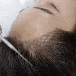 The tattooed hairline strokes look natural, even when hair is brushed away. IMAGE: INSTAGRAM @AAAUGUSTTT