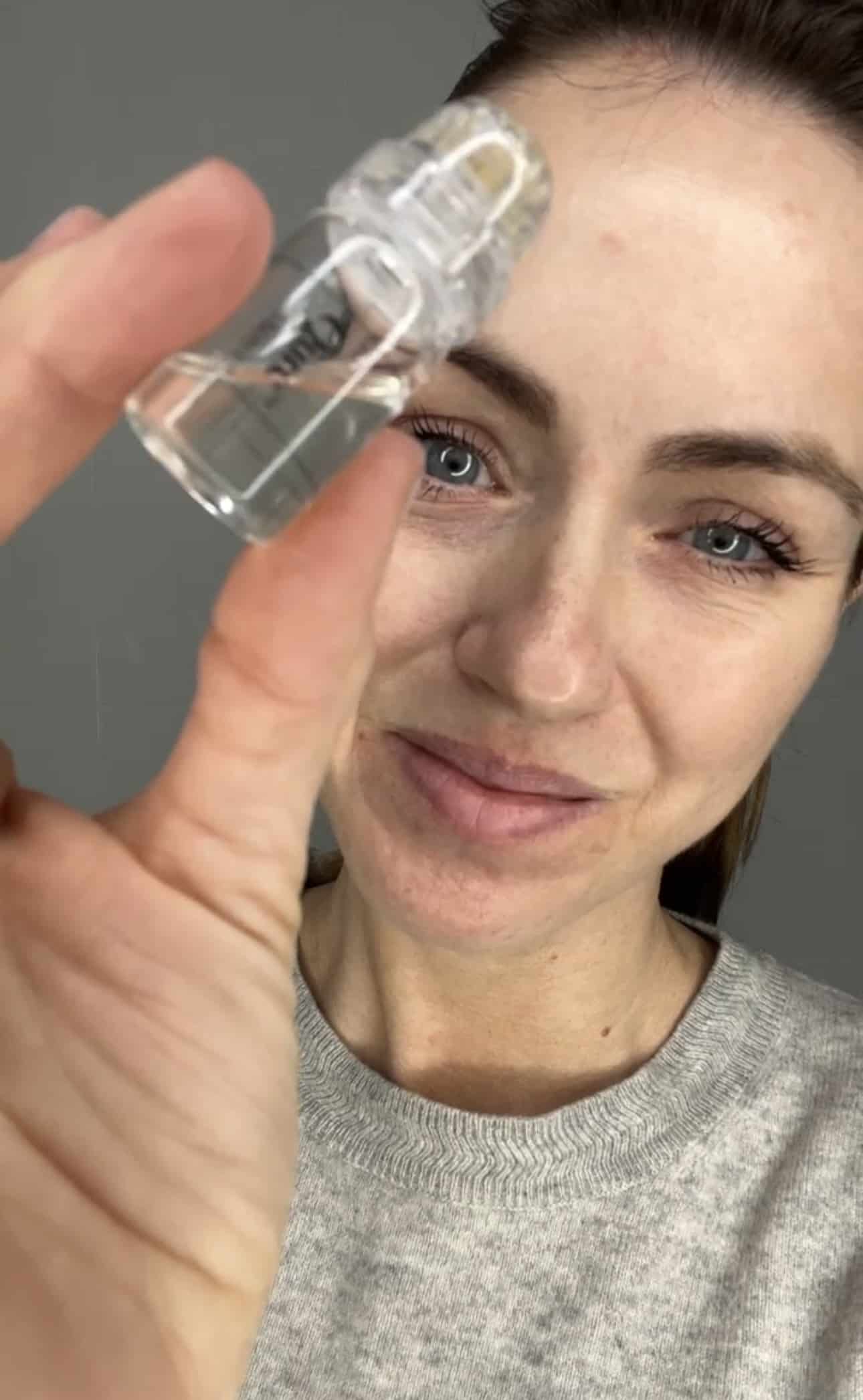 Glowing complexion three days after at-home micro-infusion.