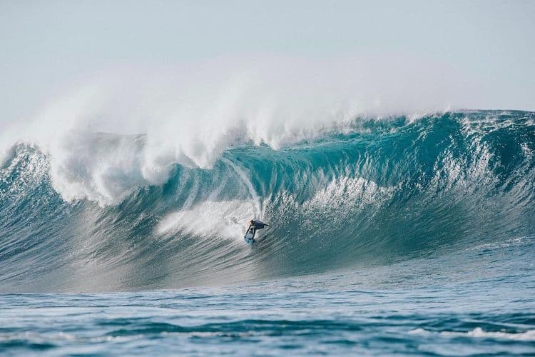 A STILL FROM LAIURA’S BIG WAVE SURFING DOCO, ‘UNDONE’IMAGE: SAM VENN VIA INSTAGRAM @LAURAENEVER