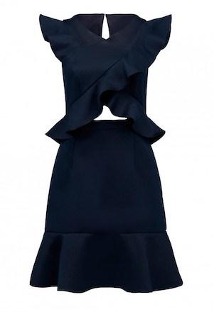 Cody Ruffle Cross Front Dress
