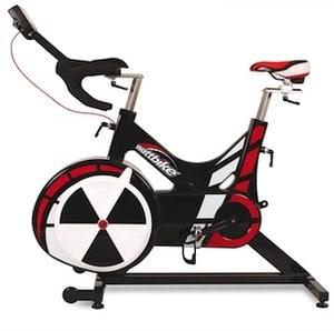Rebecca Judd on the Watt bike, her H.I.I.T training equipment of choice