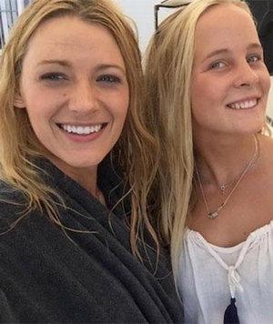 Isabella Hanging Out with Blake on Set