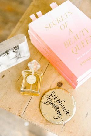 Stephanie Darling at home discussing her book Secrets of a Beauty Queen